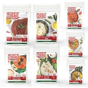 ipaaka breakfast combo weekly pack 11kg instant breakfast mix ready in 15 mins healthy authentic south indian chemical free just like homemade