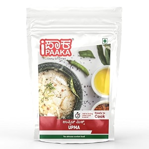 ipaaka upma 150g instant breakfast mix ready in 5 mins healthy chemical free just like homemade--no artificial colorsflavours amp no preservatives-ready in 10 mins