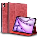 Leather Case for iPad Air 13" M4 2026/M3 2025/M2 2024 Folio Cover