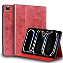 Leather Case for iPad Pro 11 inch M5 2025/M4 2024 Folio Cover