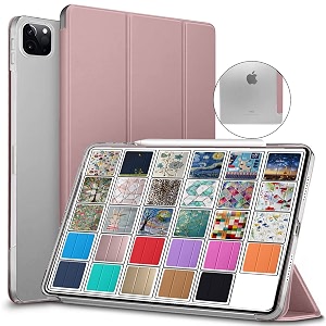 durasafe cases for ipad pro 129 6th 5th 4th gen pc case a2436 mhnf3hna mhng3hna mnxr3hna mnxt3hna a2378 mhnf3hna mhng3hna a2229 my2h2hna my2j2hna a2461 mhnh3hna mhnj3hna - rose gold