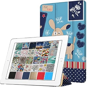 durasafe cases for ipad pro 129 inch 2015 1st gen  pro 129 1  a1652 a1584 ml3q2hna ml3n2hna ml3k2hna ml0h2hna printed slim protective pc dual angle stand clear flip back cover - puppy friend