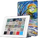 DuraSafe Cases for iPad PRO 12.9 Inch 2015 1st Gen [ Pro 12.9 1 ] A1652 A1584 ML3Q2HN/A ML3N2HN/A ML3K2HN/A ML0H2HN/A Printed Slim Protective PC Dual Angle Stand Clear Flip Back Cover - Color Emblem