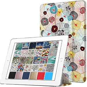 durasafe cases for ipad pro 129 inch 2017 2nd gen  pro 129 2  a1670 a1671 mqef2hna mqed2hna mqee2hna mqdc2hna printed slim lightweight protective pc clear flip back cover - yarn flowers