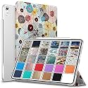 DuraSafe Cases for iPad PRO 12.9 Inch 2018 3rd Gen [ Pro 12.9 3 ] A1876 A2014 A1895 A1983 MTHN2HN/A MTHU2HN/A Printed Slim Lightweight PC Dual Angle Stand Clear Flip Back Cover - Yarn Flowers
