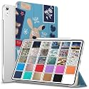 DuraSafe Cases for iPad PRO 12.9 Inch 2018 3rd Gen [ Pro 12.9 3 ] A1876 A2014 A1895 A1983 MTHN2HN/A MTHU2HN/A Printed Slim Lightweight PC Dual Angle Stand Clear Flip Back Cover - Puppy Friend