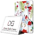 DuraSafe Cases for iPad PRO 12.9 Inch 2018 3rd Gen [ Pro 12.9 3 ] A1876 A2014 A1895 A1983 MTHN2HN/A MTHU2HN/A Printed Slim Lightweight PC Dual Angle Stand Clear Flip Back Cover - Birds &amp; Flowers