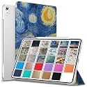 DuraSafe Cases for iPad PRO 12.9 Inch 2018 3rd Gen [ Pro 12.9 3 ] A1876 A2014 MTHN2HN/A MTHU2HN/A Printed Slim Lightweight Protective PC Dual Angle Stand Clear Flip Back Cover - Starry Night