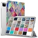 DuraSafe Cases for iPad Pro 12.9 inch 4th Generation 2020 PC Cover A2229 MY2H2HN/A MY2J2HN/A A2069 MXAT2HN/A MXAV2HN/A MXAU2HN/A MXAW2HN/A A2233 MY3K2HN/A MY3J2HN/A MXFY2HN/A MXG02HN/A - Diamond Grid