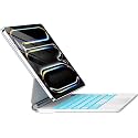 GGQFGTOJ for iPad Pro 13 Inch Case with Keyboard (M5/M4, 2025/2024)，Magic-Style Magnetic – 7 Colors Backlight -Floating Cantilever Stand - Multi-Touch Trackpad Keyboard Case for iPad Pro 13 (White)