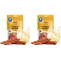 iPaw Turkey Dog Treats, SQF Certified Human Grade Dog Treat, Suitable for Training Chew, Hypoallergenic, Rawhide Alternative, Braided Stick (Duck Liver) (Pack of 2)