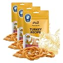 iPaw Turkey Dog Treats, SQF Certified Human Grade Dog Treat, Suitable for Training Chew, Hypoallergenic, Rawhide Alternative, Ring (Oringinal Flavor) (Pack of 3)