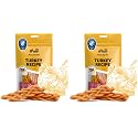 iPaw Turkey Dog Treats, SQF Certified Human Grade Dog Treat, Suitable for Training Chew, Hypoallergenic, Rawhide Alternative, Braided Stick (Sweet Potato) (Pack of 2)