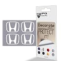 IPG Compatible with Accord Civic Element CRV CRZ JDM Center Cap Overlay Wheel Tire Decals Stickers (Logo: 2" / Center Cap:2.25") (4 Units) Personalize Your Vehicle (Gloss White)