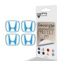 IPG Compatible with Accord Civic Element CRV CRZ JDM Center Cap Overlay Wheel Tire Decals Stickers (Logo: 2" / Center Cap:2.25") (4 Units) Personalize Your Vehicle (Light Blue)