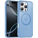 Temdan for iPhone 16 Pro Case, Compatible with Magsafe, Anti-Yellowing, Military-Grade Protection, Shockproof Slim Magnetic Phone Case Cover, Sierra Blue