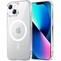 Temdan for iPhone 13 Case Clear, Compatible with Magsafe, Anti-Yellowing, Military-Grade Protection, Shockproof Slim Magnetic Phone Case Cover, Transparent