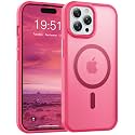 Temdan for iPhone 14 Pro Max Case Hot Pink