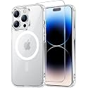 Temdan for iPhone 14 Pro Case with Screen Protector Clear