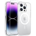 Temdan for iPhone 14 Pro Max Case with Screen Protector Clear
