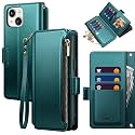 for iPhone 14 Wallet Case with Card Holder,Indigo Blue