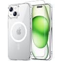 Temdan for iPhone 15/14/13 Case with Screen Protector Clear