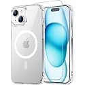 Temdan for iPhone 15/14 Plus Case with Screen Protector Clear