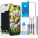 for iPhone 15 Pro Max Screen Replacement Kit, 6.7" FHD LCD Display Assembly