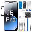 for iPhone 15 Pro Screen Replacement with Earpiece 6.1" LCD