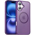 Temdan for iPhone 16 Case Dark Purple
