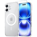 Temdan for iPhone 16 Case with Screen Protector Clear