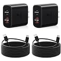 iPhone 16 Charger, 2-Pack USB C Charger Block &amp; 6ft Type C Charger Cable Fast Charging for iPhone 16/16 Plus/16 Pro Max/15 Series/iPad Pro, Samsung, Double Wall Plug USBC Power Adapter Cube