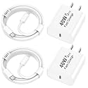 iPhone 17 16 Pro Max Charger Fast Charging, 2 Pack 40W USB C iPhone 16 17 Fast Charger Block with 10 FT Long Type C to C Charging Cable for iPhone 17/17 Pro Max/17 Pro/Air/16/16 Pro Max/15/15 Pro Max