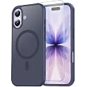 Temdan for iPhone 17 Case with Screen Protector Dark Purple