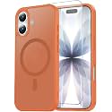 Temdan for iPhone 17 Case with Screen Protector Orange