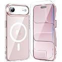 Temdan for iPhone AIR Case with Screen Protector Pink