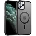 Temdan for iPhone 11 Pro Max Case, Compatible with Magsafe, Anti-Yellowing, Military-Grade Protection, Shockproof Slim Magnetic Phone Case Cover, Black