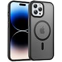 Temdan for iPhone 14 Pro Case, Compatible with Magsafe, Anti-Yellowing, Military-Grade Protection, Shockproof Slim Magnetic Phone Case Cover, Black