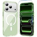 Temdan for iPhone 18 Pro Max Case/iPhone 17 Pro Max Case, Clear Green