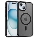 Temdan for iPhone 14 Plus Case &amp; iPhone 15 Plus Case, Compatible with Magsafe, Anti-Yellowing, Military-Grade Protection, Shockproof Slim Magnetic Phone Case Cover, Black