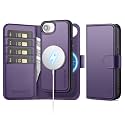 for iPhone 17e / 16e Case Wallet with Card Holder,Purple