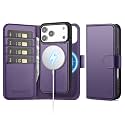 for iPhone 18 Pro Max / 17 Pro Max Phone Case Wallet,Purple