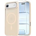 Temdan for iPhone AIR Case with Screen Protector Beige