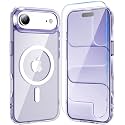 Temdan for iPhone AIR Case with Screen Protector Clear Purple