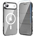 Temdan for iPhone AIR Case with Screen Protector Clear Black