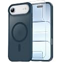Temdan for iPhone AIR Case with Screen Protector Dark Blue