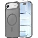 Temdan for iPhone AIR Case with Screen Protector Titanium Gray