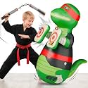 iPlay, iLearn Kids Inflatable Punching Bag, Toddler 49" Blow up Boxing Toys