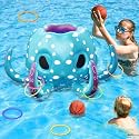 iPlay, iLearn Kids Octopus Pool Toys, 2-in-1 Inflatable Float Pool Game