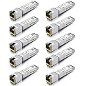 ipolex 10G SFP+ to RJ45 Transceiver, 10GBase-T Copper SFP+ Module, 10Gb Ethernet Adapter for Cisco SFP-10G-T, Ubiquiti UniFi UACC-CM-RJ45-MG, Netgear, TP-Link, Synology and More, 10 Pack